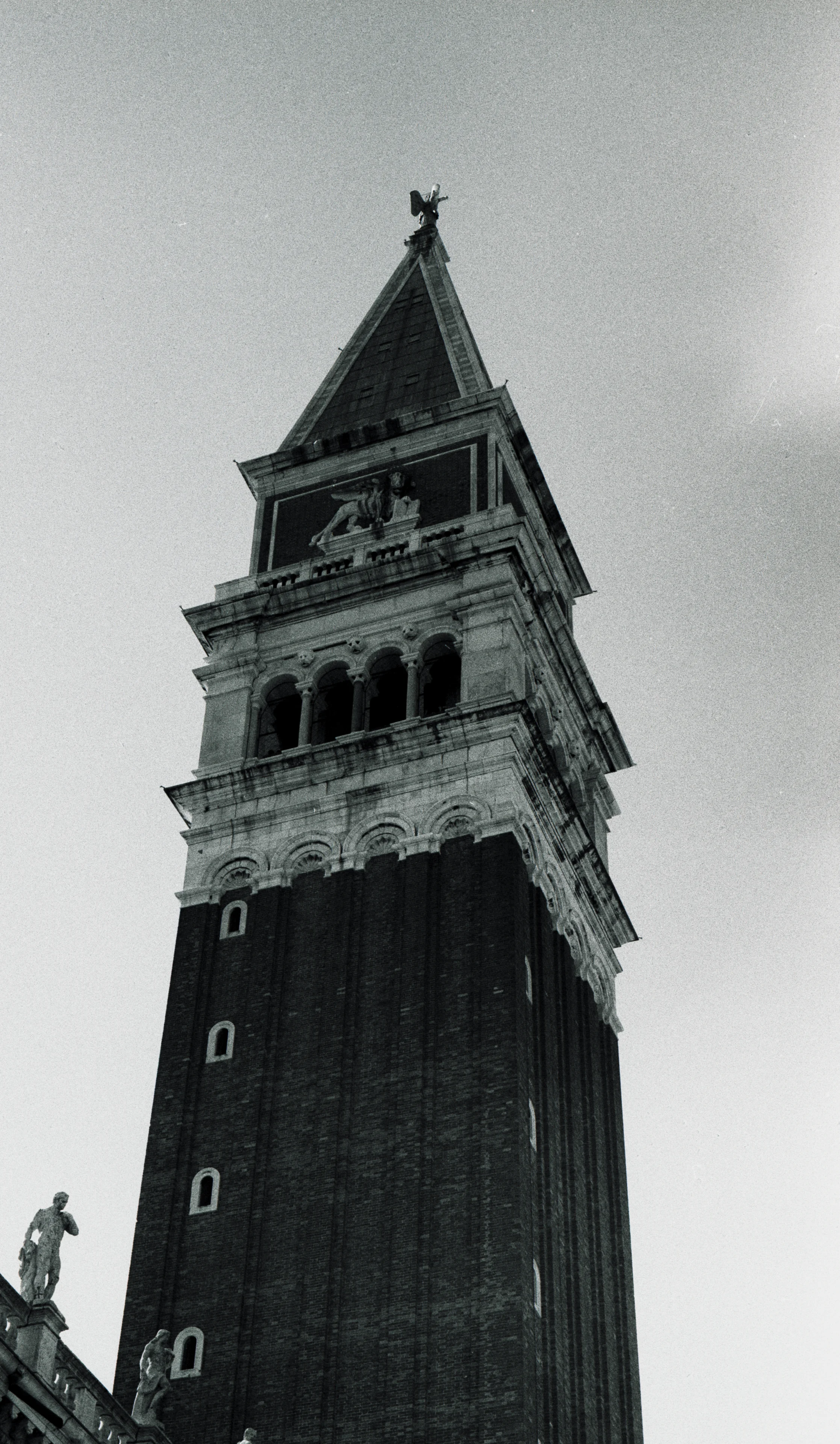 Campanile Di San Marco Black And White